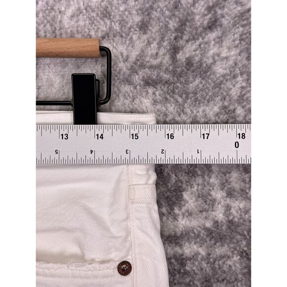 AGOLDE Jeans 28 Womens 90s Mid Rise Loose Fit White Distressed Denim - Picture 4 of 9